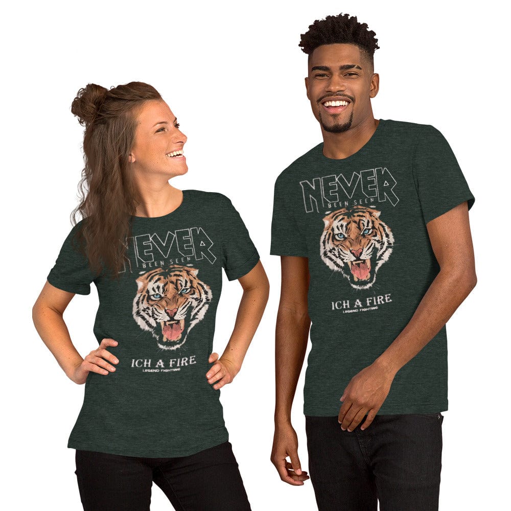 worldofcouple T-Shirts Heather Forest / S Tiger Never Been Seen