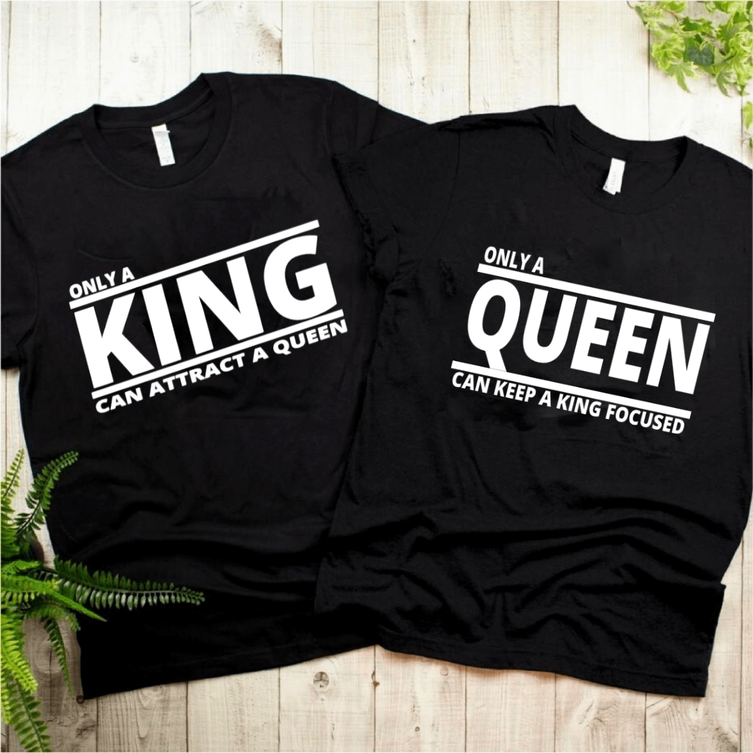 ElysMode Top Matching T-Shirts (King & Queen)