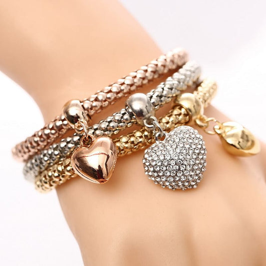 Elysmode Bracelet Charm Bangle Crystal