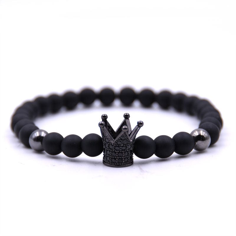 Elysmode Bracelet Black King Queen Buddha Bracelet