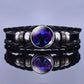 ElysMode Bracelet I Luminous 12 Constellation Bracelet Black Leather