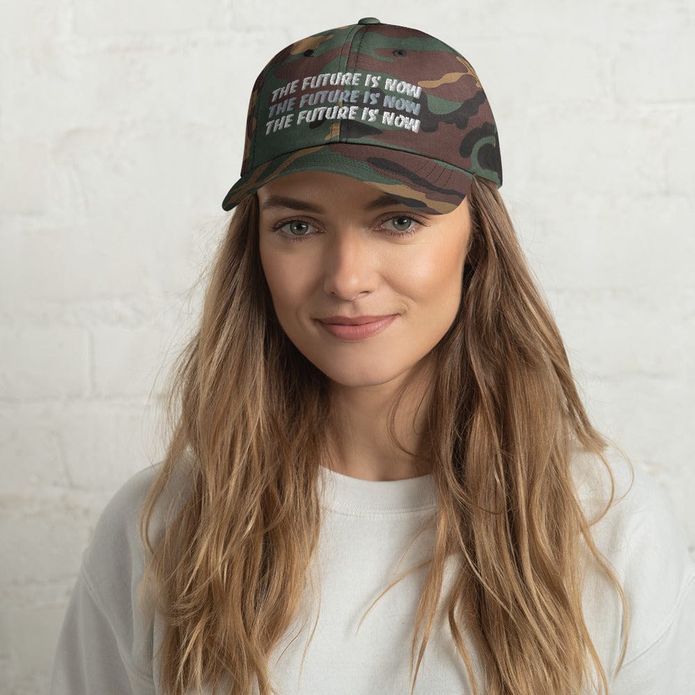 ElysMode Dad Hat Green Camo The Future is Now Hat