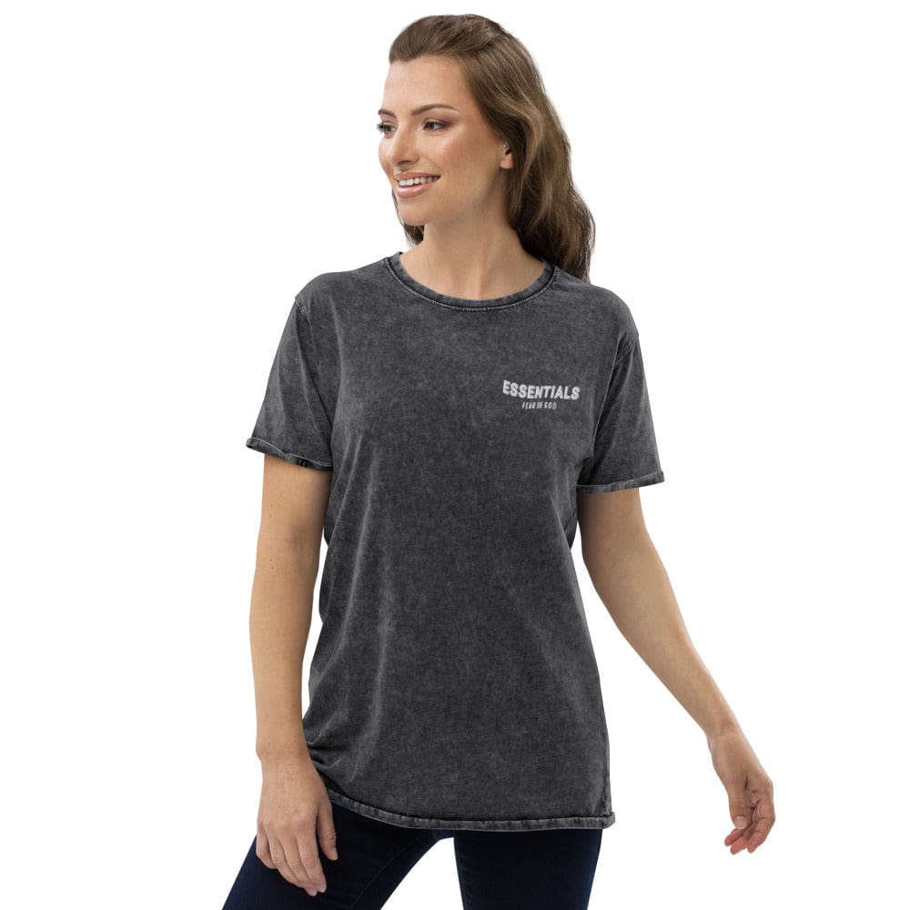 ElysMode Black / S Denim Essential T-Shirt