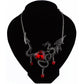 Elysmode Necklace Red Mythical Dragon Necklace