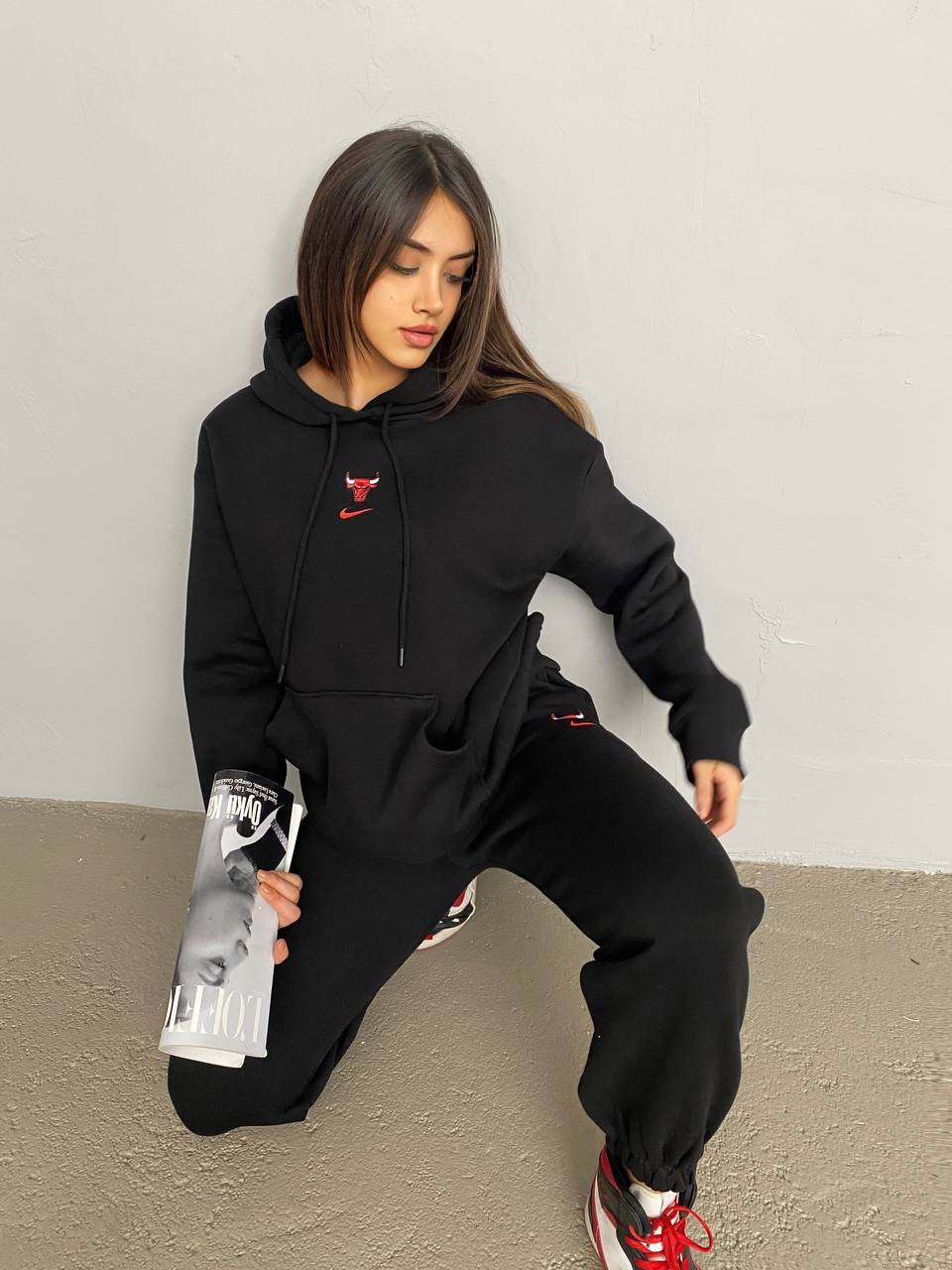 Elysmode Outfit Sets Small (Oversize) / Black Bulls Tracksuit