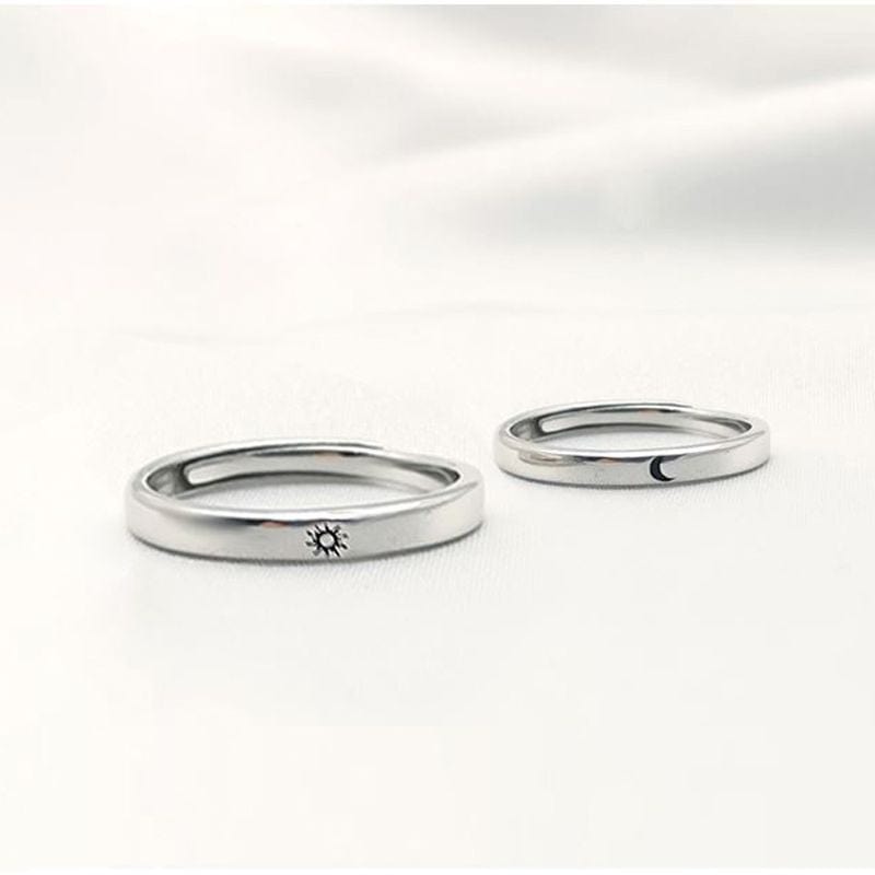 Elysmode Ring Moon Sun and Moon Love Couple Ring