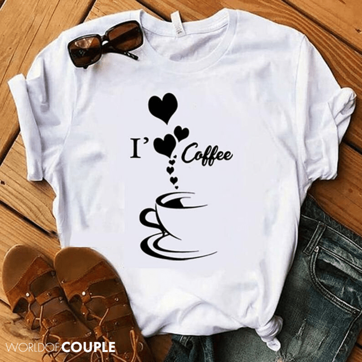 Elysmode Shirts I Love Coffee