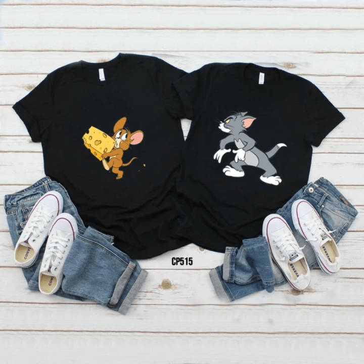 worldofcouple Shirts Tom & Jerry Funny Shirts