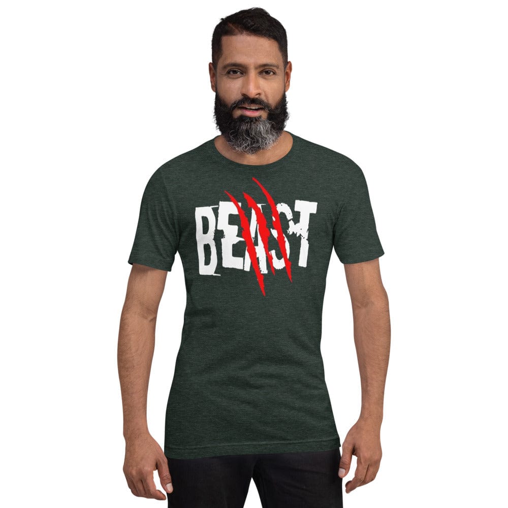 Elysmode Shirts & Tops Heather Forest / S Beast T-Shirt