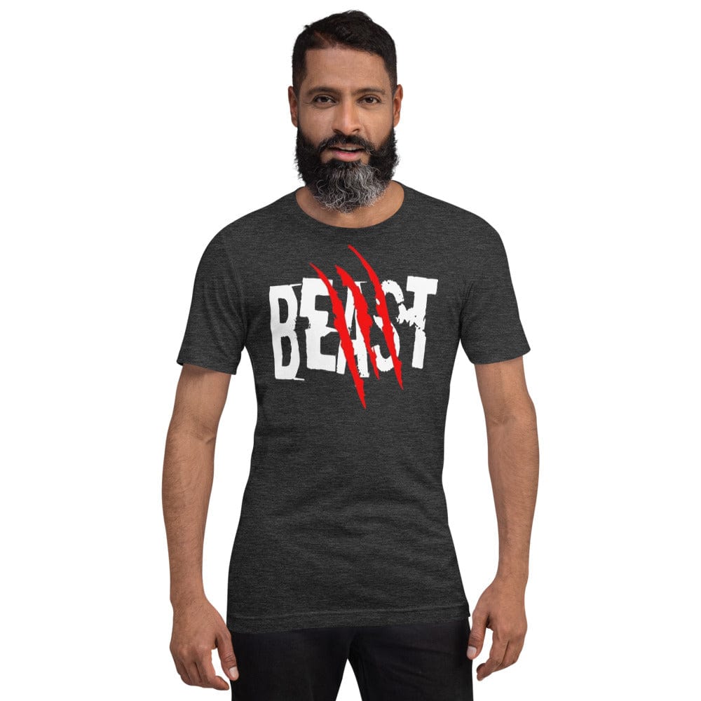 Elysmode Shirts & Tops Dark Grey Heather / XS Beast T-Shirt