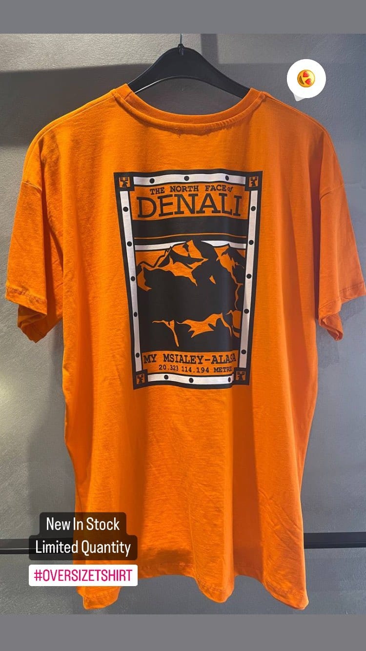 ElysMode Shirts & Tops S / Orange Northface Denali