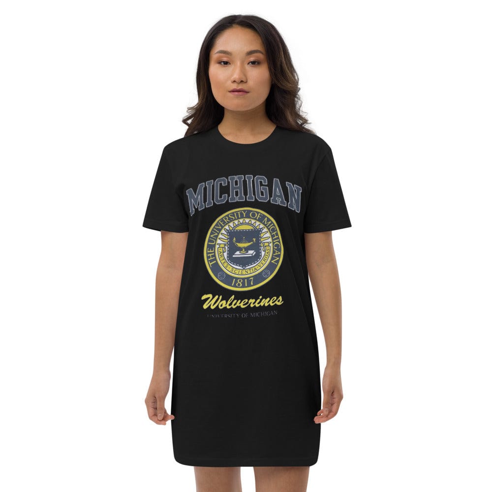 ElysMode Shirts & Tops Black / XS Organic cotton Michigan t-shirt dress