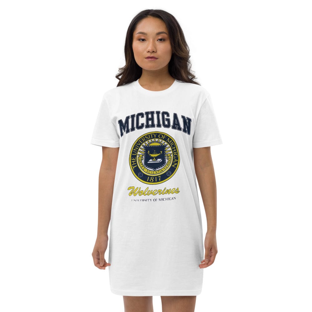 ElysMode Shirts & Tops White / XS Organic cotton Michigan t-shirt dress