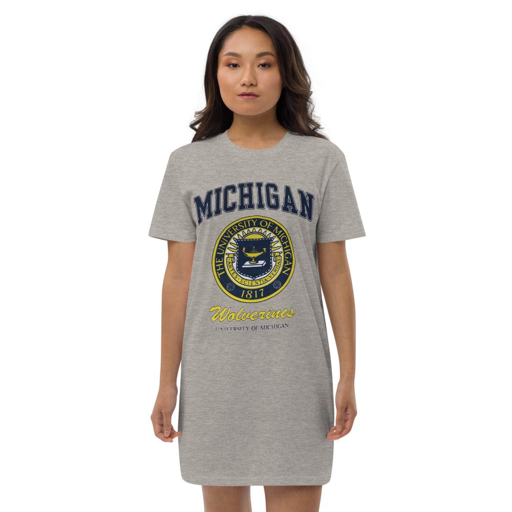 ElysMode Shirts & Tops Heather Grey / XS Organic cotton Michigan t-shirt dress