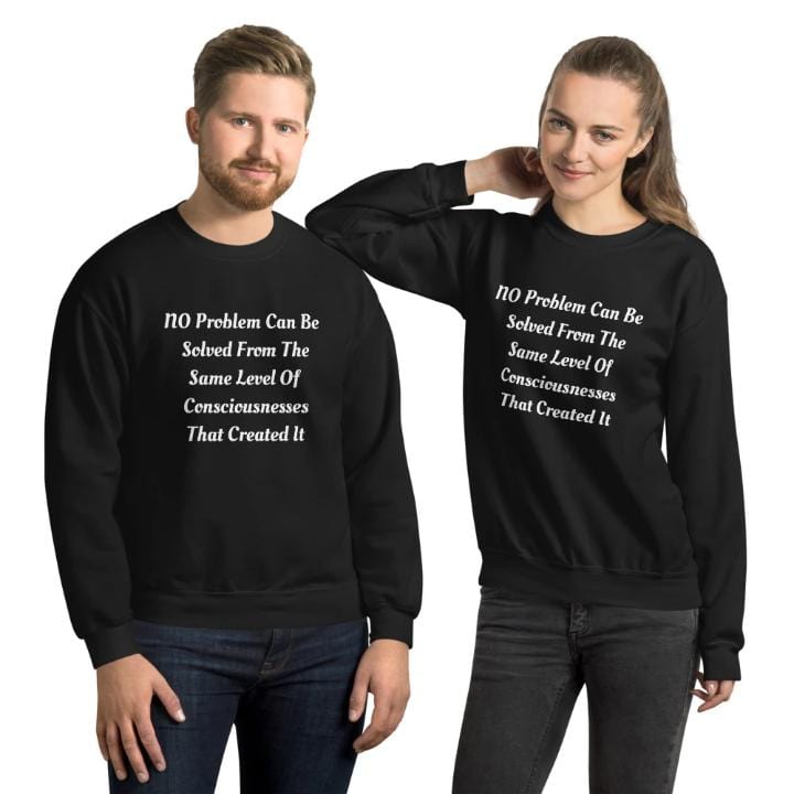 Sweatshirts Inspirational Sweatshirt world of couple Black / S
