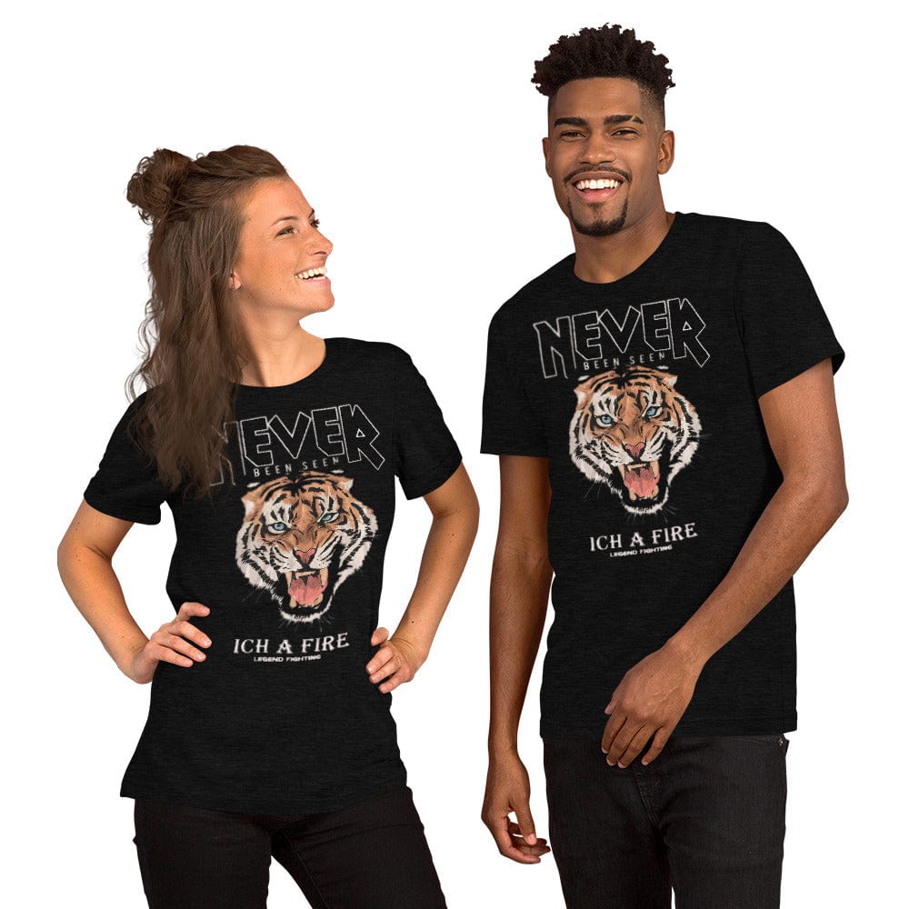 worldofcouple T-Shirts Black Heather / XS Tiger Never Been Seen