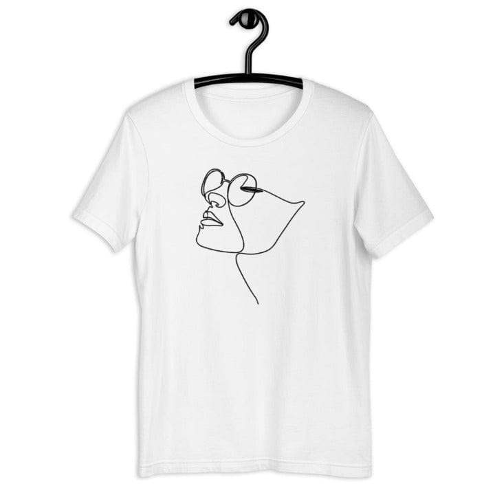 Elysmode T-Shirts Women face illustration T-shirt
