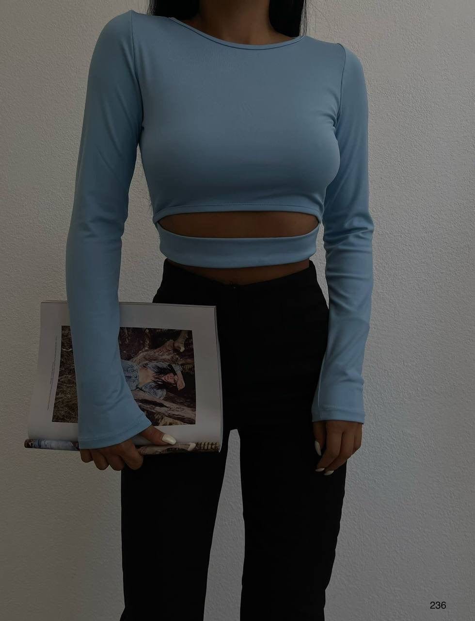 Elysmode Turtleneck One Size Fit / Blue Ely's Stylish Top