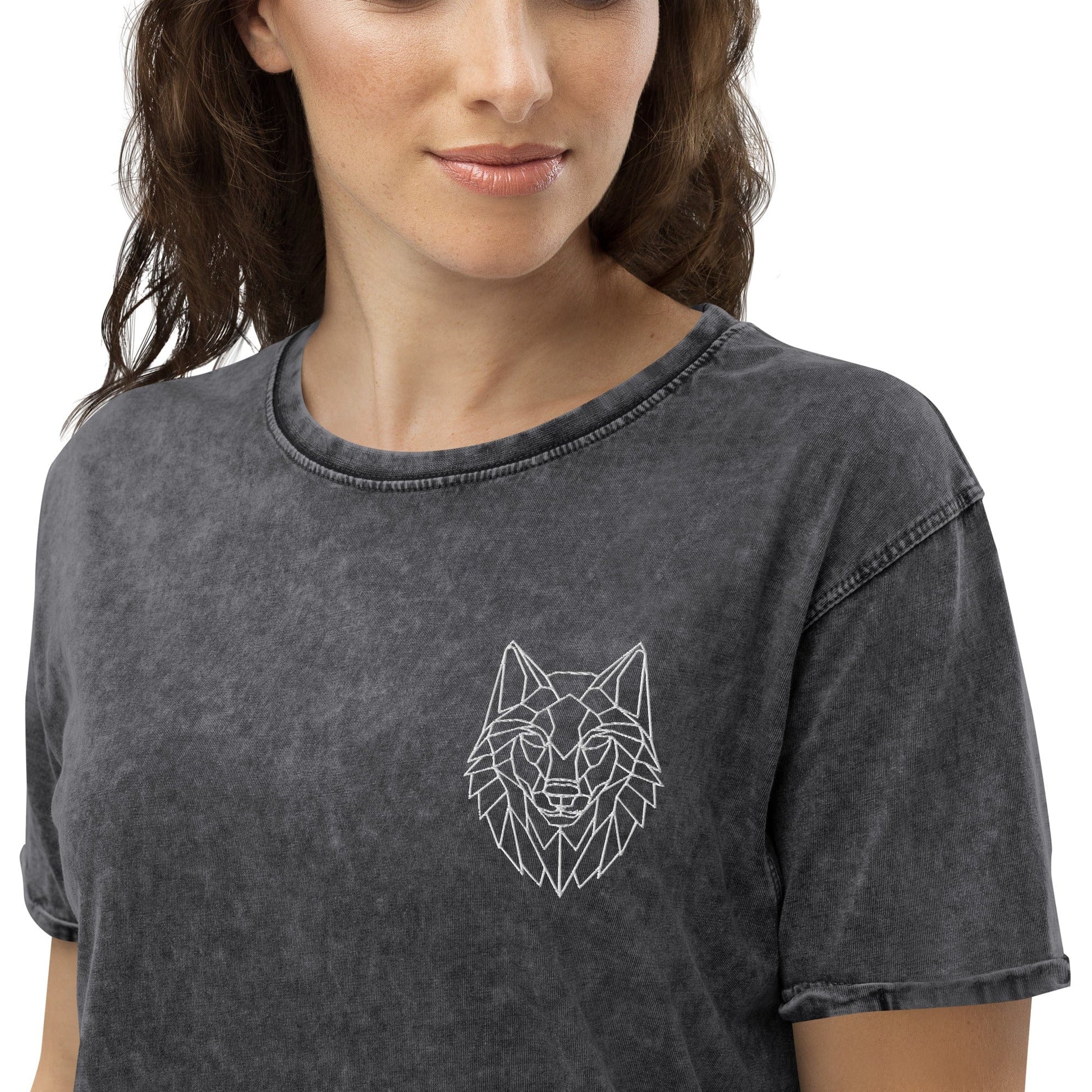 ElysMode Black / S Wolf Denim T-Shirt