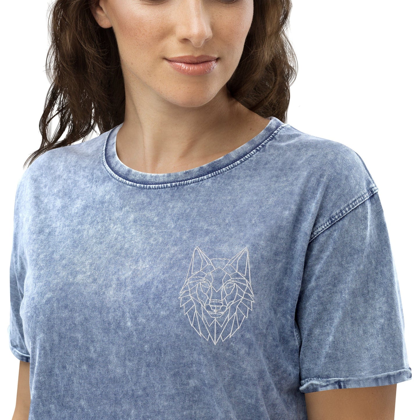 ElysMode Denim Blue / S Wolf Denim T-Shirt